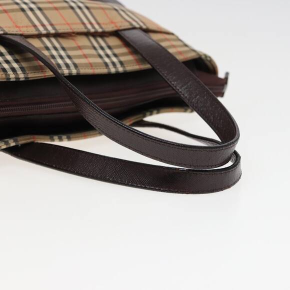 Burberry Nova Check Hand Bag Canvas Beige - Picture 7 of 16